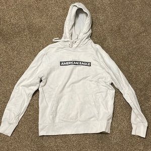 White American Eagle Hoodie Medium